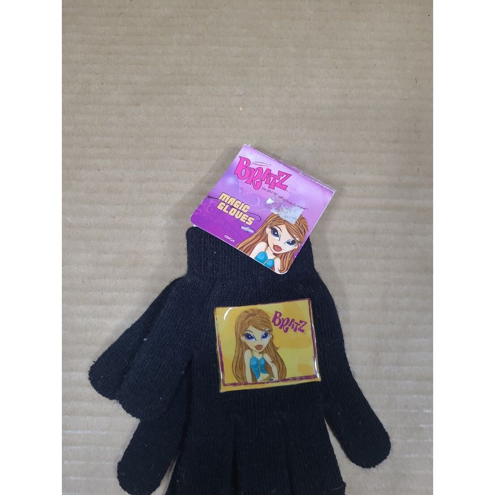 Vtg Bratz Pink Winter Gloves  Girls  KIDS 7-16‎  / Fits Women S - M Vintage Y2k - Picture 4 of 4